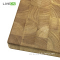 Tabla de corte de madera gruesa Extremo Madera de caucho de grano